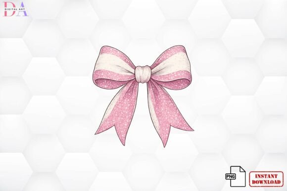 Download Pink Glitter Bow PNG - Premium Bundle